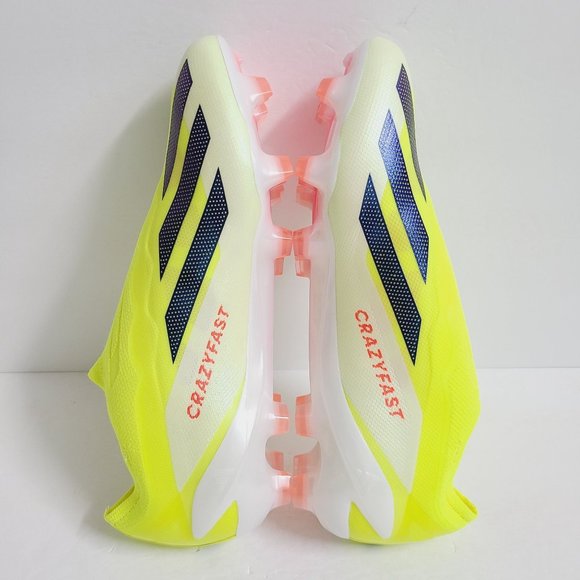 NEW Adidas X Crazyfast Elite Laceless FG Soccer Cleats IG0612 Size 10 Solar Yell - Picture 4 of 9